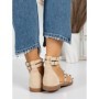 Sandale Dama cu Talpa Joasa 5HXS1 BEIGE | MEI