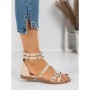 Sandale Dama cu Talpa Joasa 5HXS1 BEIGE | MEI