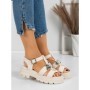 Sandale Dama cu Platforma 5HXS10 BEIGE | MEI