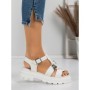 Sandale Dama cu Platforma 5HXS10 WHITE | MEI