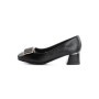 Pantofi cu Toc Gros 508-13 BLACK | ADVANCER