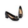 Pantofi cu Toc Gros 508-13 BLACK | ADVANCER