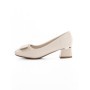 Pantofi cu Toc Gros 508-13 CREAM | ADVANCER