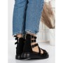 Sandale Dama cu Talpa Joasa 5HXS9 BLACK | MEI