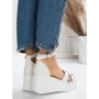 Sandale Dama cu Platforma 5SY8 WHITE | MEI
