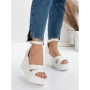 Sandale Dama cu Platforma 5SY9 WHITE | MEI