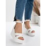 Sandale Dama cu Platforma 5SY9 WHITE | MEI