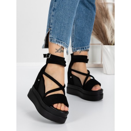 Sandale Dama cu Platforma 5WL15 BLACK | MEI