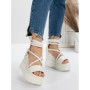 Sandale Dama cu Platforma 5WL15 WHITE | MEI