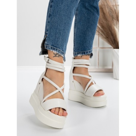 Sandale Dama cu Platforma 5WL15 WHITE | MEI