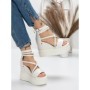 Sandale Dama cu Platforma 5WL15 WHITE | MEI