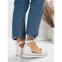 Sandale Dama cu Talpa Joasa 3GZ68 WHITE | MEI
