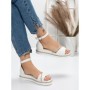 Sandale Dama cu Talpa Joasa 3GZ68 WHITE | MEI