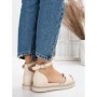 Sandale Dama cu Talpa Joasa 3GZ68 BEIGE | MEI