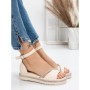Sandale Dama cu Talpa Joasa 3GZ68 BEIGE | MEI