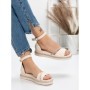 Sandale Dama cu Talpa Joasa 3GZ68 BEIGE | MEI