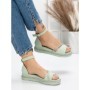 Sandale Dama cu Talpa Joasa 3GZ68 GREEN | MEI