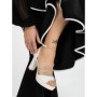 Sandale Dama cu Toc si Platforma 3XKK113 WHITE | MEI