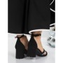 Sandale Dama cu Toc Gros 3YXD90 BLACK | MEI