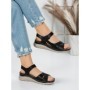 Sandale Dama cu Talpa Joasa 5GZ27 BLACK | MEI