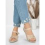 Sandale Dama cu Talpa Joasa 5GZ27 BEIGE | MEI