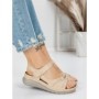 Sandale Dama cu Talpa Joasa 5GZ27 BEIGE | MEI