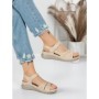 Sandale Dama cu Talpa Joasa 5GZ27 BEIGE | MEI