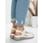 Sandale Dama cu Talpa Joasa 5GZ27 WHITE | MEI