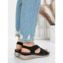 Sandale Dama cu Talpa Joasa 5GZ28 BLACK | MEI
