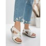 Sandale Dama cu Talpa Joasa 5GZ28 WHITE | MEI