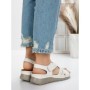 Sandale Dama cu Talpa Joasa 5GZ28 WHITE | MEI