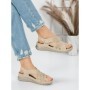 Sandale Dama cu Talpa Joasa 5GZ28 BEIGE | MEI