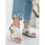 Sandale Dama cu Talpa Joasa 5GZ29 WHITE | MEI
