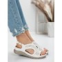 Sandale Dama cu Talpa Joasa 5GZ29 WHITE | MEI