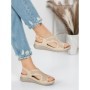 Sandale Dama cu Talpa Joasa 5GZ29 BEIGE | MEI