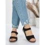 Sandale Dama cu Talpa Joasa 5GZ30 BLACK | MEI