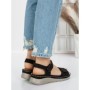 Sandale Dama cu Talpa Joasa 5GZ30 BLACK | MEI