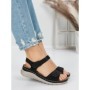 Sandale Dama cu Talpa Joasa 5GZ30 BLACK | MEI