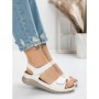 Sandale Dama cu Talpa Joasa 5GZ30 WHITE | MEI