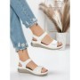 Sandale Dama cu Talpa Joasa 5GZ30 WHITE | MEI