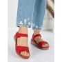 Sandale Dama cu Talpa Joasa 5GZ30 RED | MEI