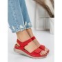 Sandale Dama cu Talpa Joasa 5GZ30 RED | MEI