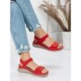 Sandale Dama cu Talpa Joasa 5GZ30 RED | MEI