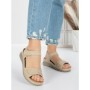 Sandale Dama cu Talpa Joasa 5GZ30 BEIGE | MEI