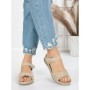 Sandale Dama cu Talpa Joasa 5GZ30 BEIGE | MEI
