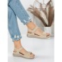 Sandale Dama cu Talpa Joasa 5GZ30 BEIGE | MEI