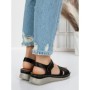 Sandale Dama cu Talpa Joasa 5GZ31 BLACK | MEI