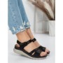 Sandale Dama cu Talpa Joasa 5GZ31 BLACK | MEI