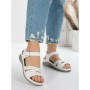 Sandale Dama cu Talpa Joasa 5GZ31 WHITE | MEI