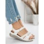 Sandale Dama cu Talpa Joasa 5GZ31 WHITE | MEI